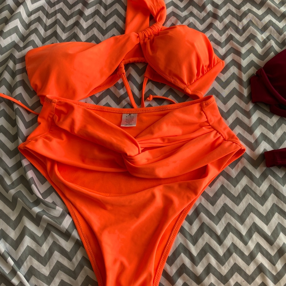 Orange swimsuit